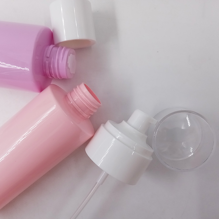 Purple Plastic Lotion Bottle