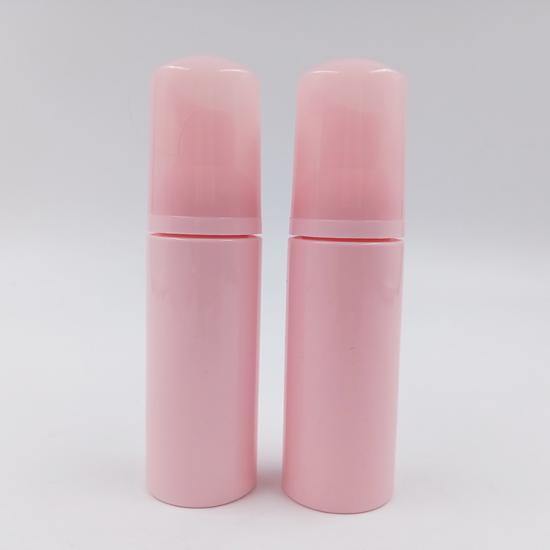 Pink Face Wash Mousse Bottles